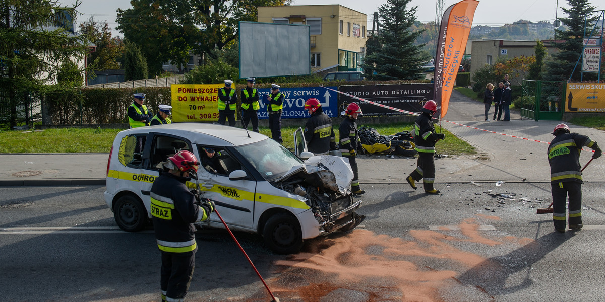 Groźny wypadek na ulicy Świętokrzyskiej w Gdańsku