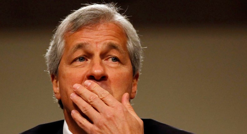 JP Morgan CEO Jamie Dimon.REUTERS/ Larry Downing