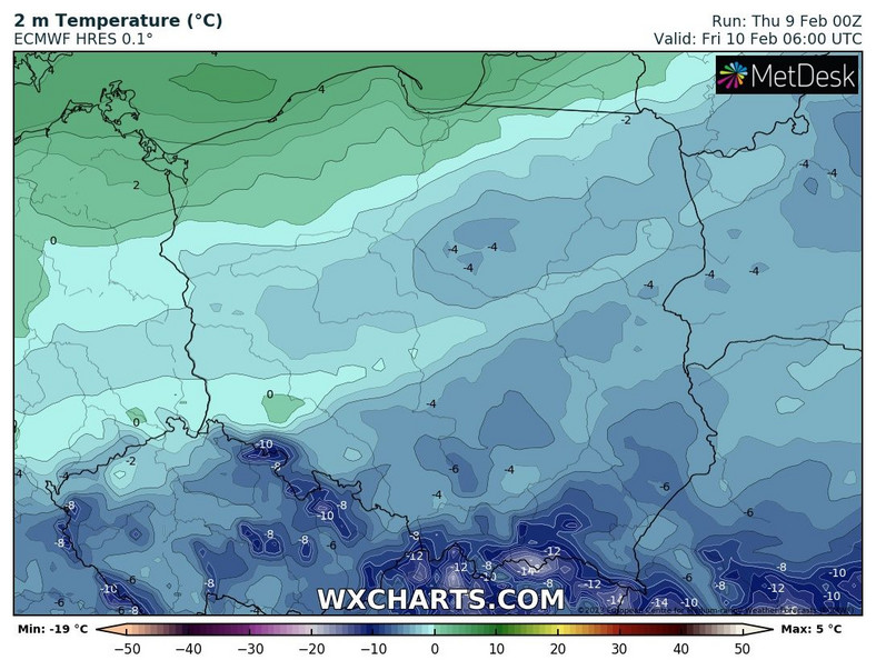 Temperatura od północnego zachodu będzie rosnąć