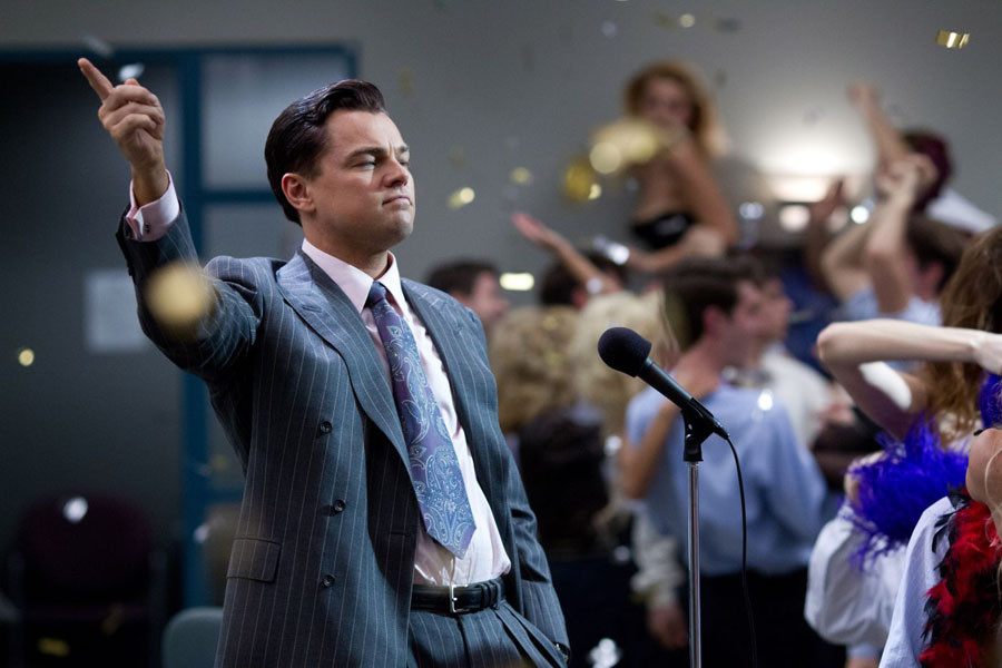 Leonardo DiCaprio ("Wilk z Wall Street" - kadr z filmu)