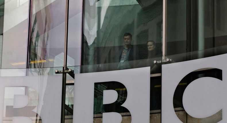 The BBC's New Broadcasting House in central London.