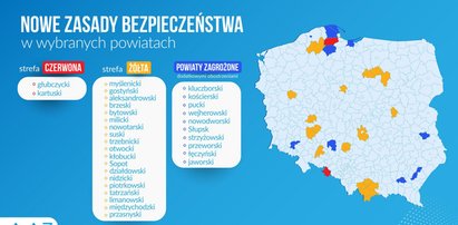 Rekord zakażeń w Polsce. Jest nowa lista powiatów z dodatkowymi obostrzeniami