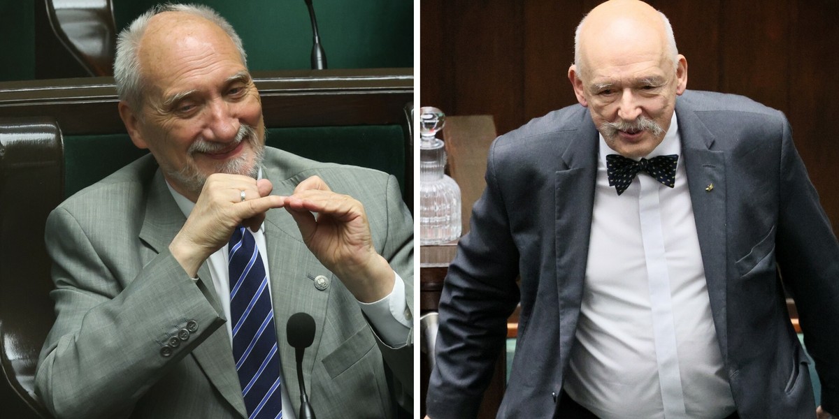 Antoni Macierewicz i Janusz Korwin-Mikke będą mogli liczyć na czternastkę z ZUS. Ale tylko ten drugi otrzyma ją w pełnej wysokości.