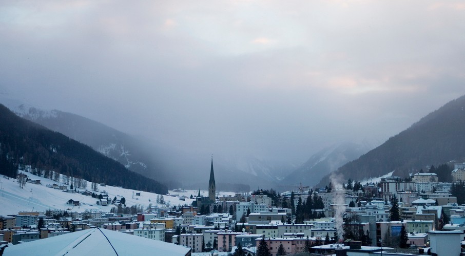 Davos w Szwajcarii - na dwa dni przed rozpoczęcięm forum. 24. stycznia 2011 r.