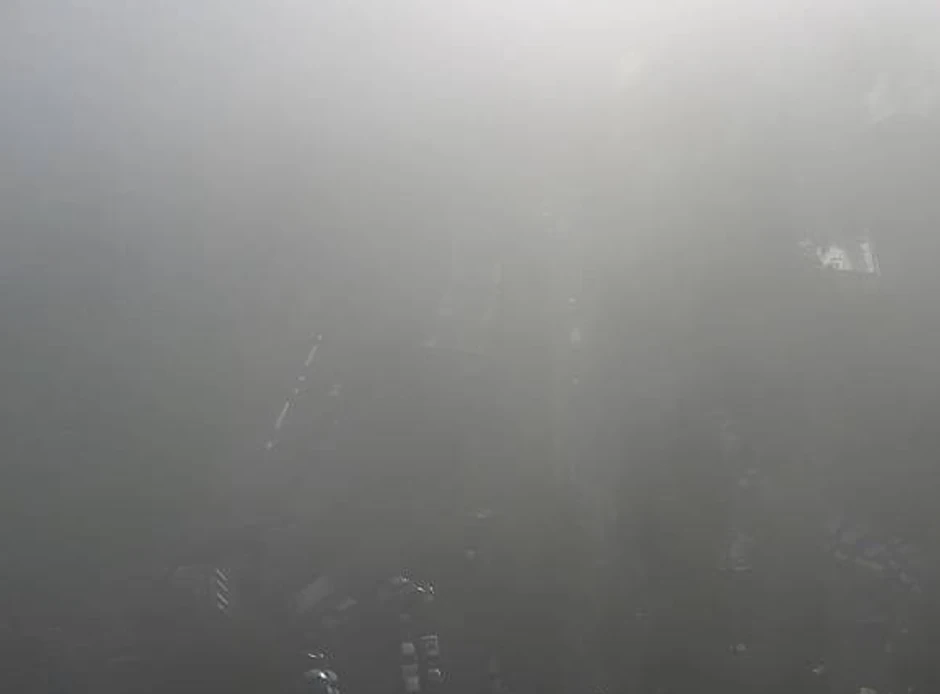 Magla na kružnom toku na Bogosloviji 