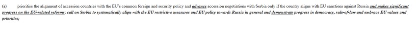 Tekst amandmana iz Nacrta rezolucije o strategiji proširenja