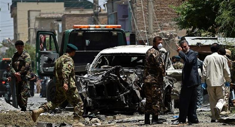 Roadside bomb in Afghanistan kills two guards for human rights group