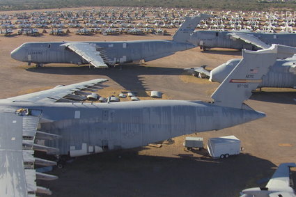 Oto największe na świecie "cmentarzysko" samolotów wojskowych. Są tam maszyny warte w sumie miliardy dolarów