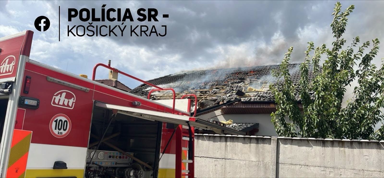 Po výbuchu začal horieť rodinný dom v Čani.