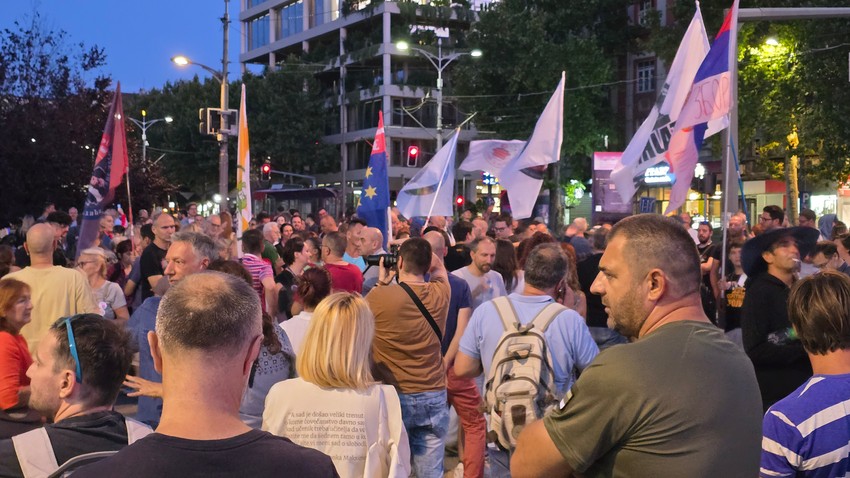 Beograd zbor protest