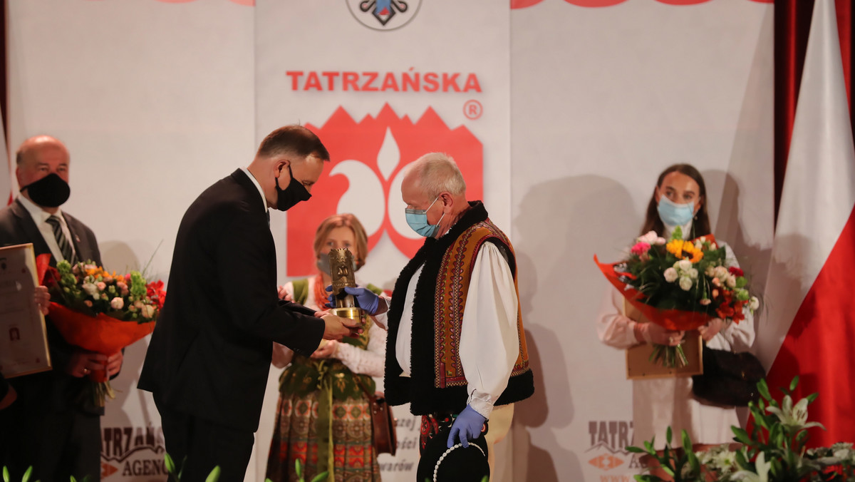 Wybory prezydenckie 2020. Andrzej Duda mówi w Zakopanem o "Marce Tatrzańskiej"