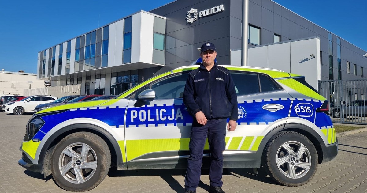 Policjant nie zastanawiał się ani chwili. Dzięki temu nie doszło do większej tragedii