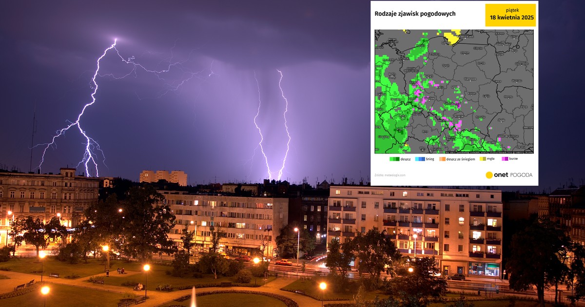 To nie będzie spokojny tydzień w pogodzie. Z gorącym powietrzem przybędą burze i grad