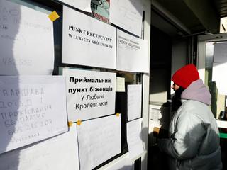 Pracodawcy oraz instytucje edukacyjne chcą uzyskać informacje, jakiego rodzaju stopnie wykształcenia ukraińskiego są równorzędne do tych funkcjonujących w Polsce. Na zdjęciu punkt recepcyjny w Lubyczy Królewskiej 