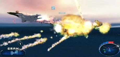 Screen z gry "Heatseeker" wersja na PSP
