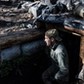 Ukrainian soldier of the 80th brigade outside of a trench at Bakhmut direction as the Russia-Ukraine war continues in Donetsk