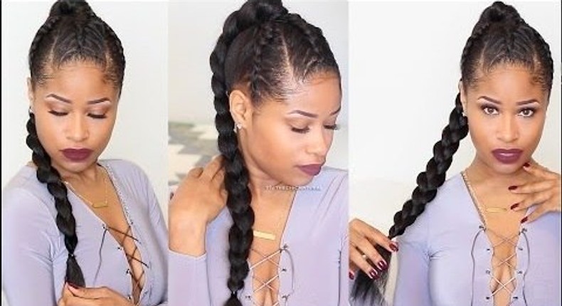 Triple Braided Updo