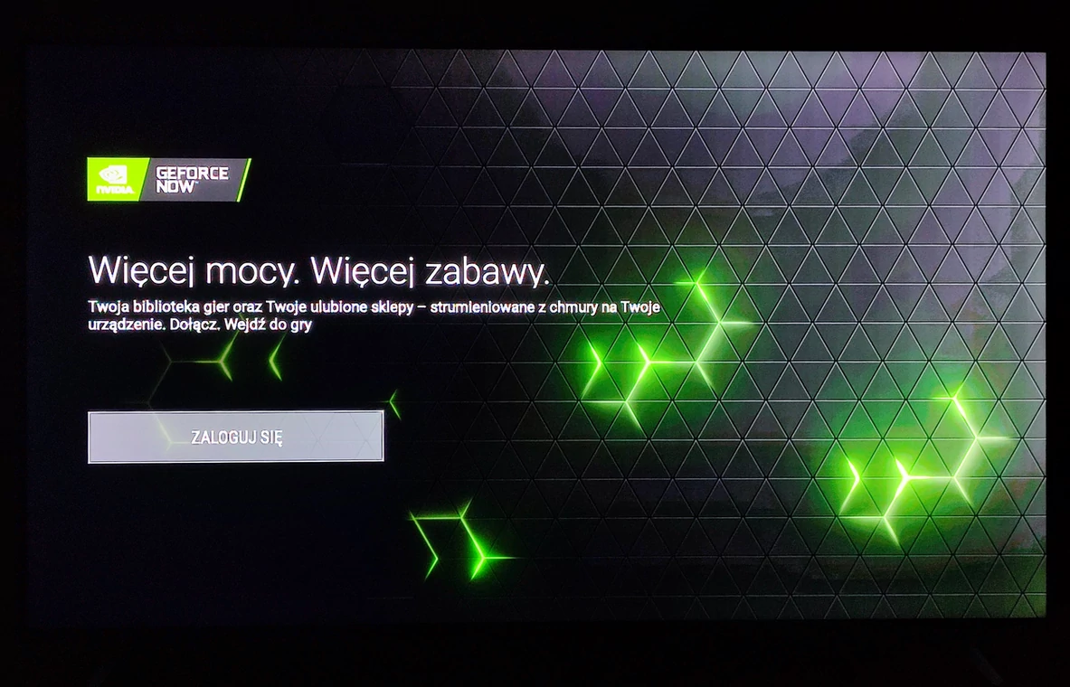 Nvidia GeForce Now w Google TV