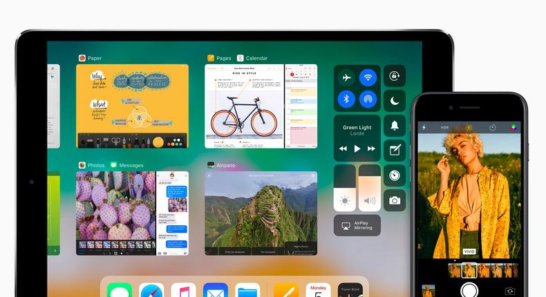 It runs iOS, the same software as the new iPhone 8 and iPhone X.