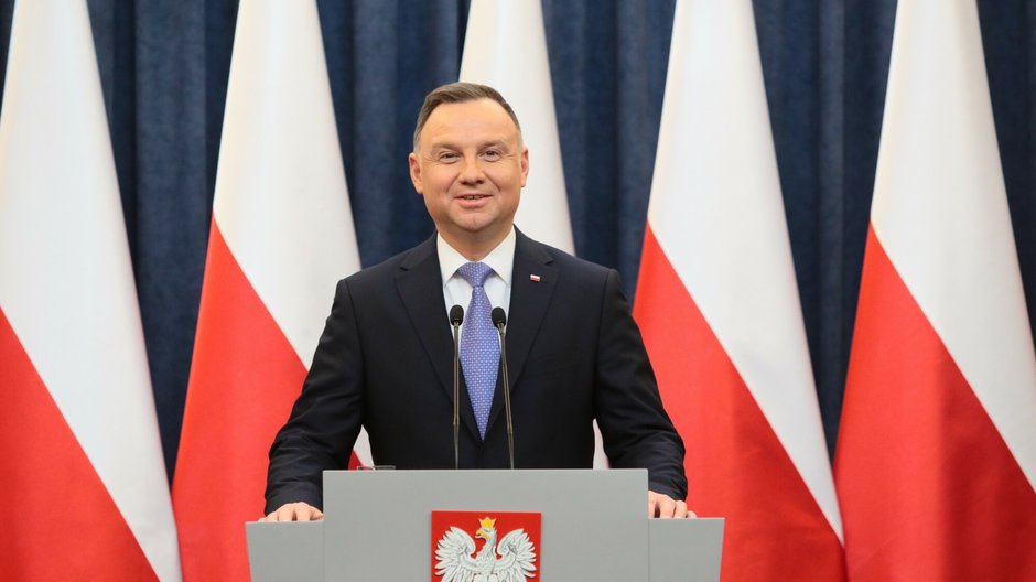 Andrzej Duda na konferencji o lex TVN