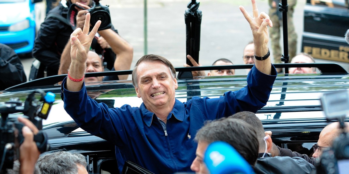 Jair Bolsonaro w pierwszej turze wyborów zdobył 46,7 proc. głosów