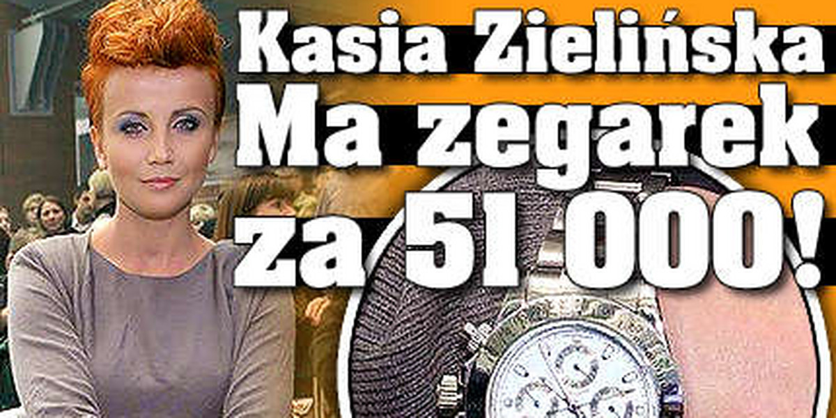 Zielińska ma zegarek za 51 000