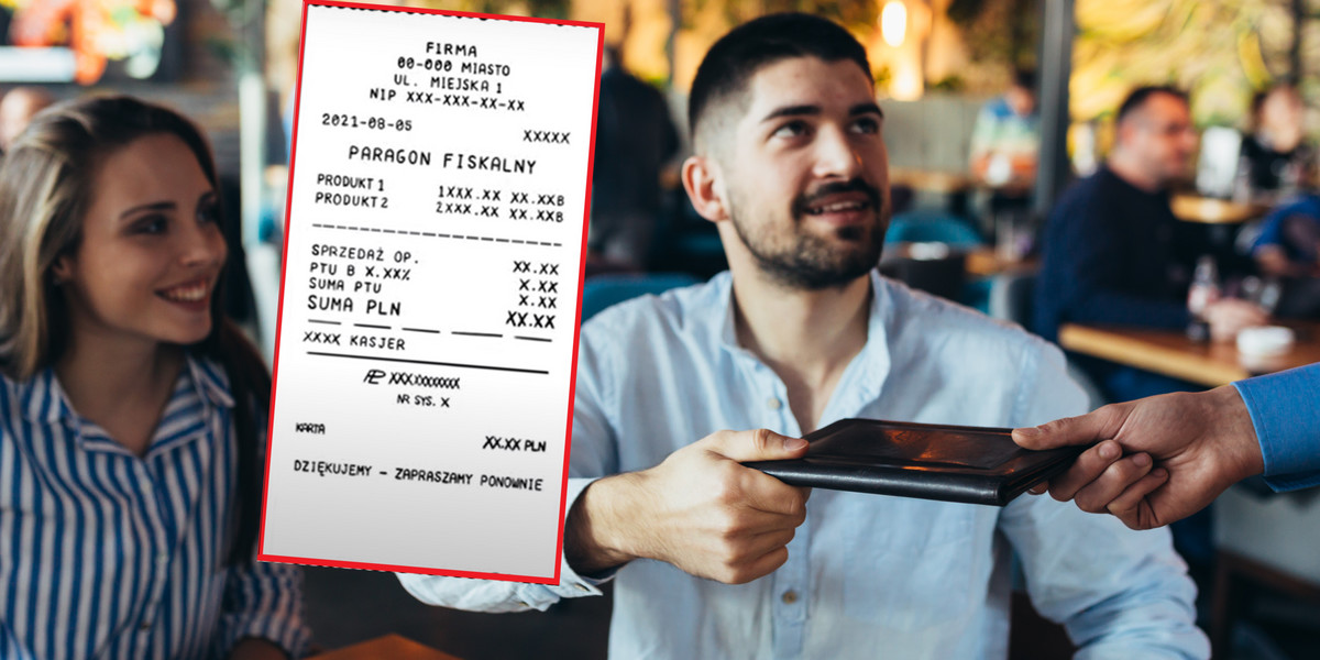 Rachunek kelnerski to nie paragon fiskalny. Zdjęcie ilustracyjne