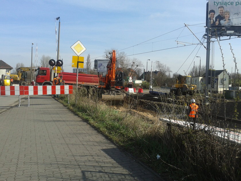 Zamknięty przejazd na Dębcu na ul. Opolskiej