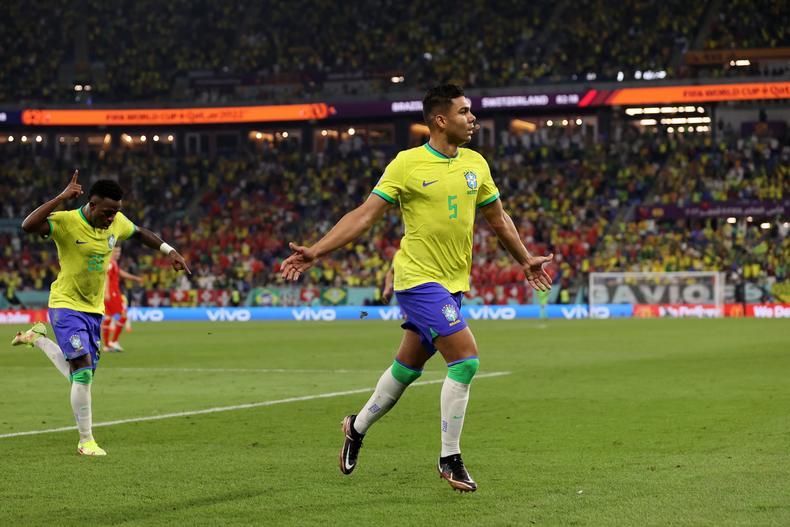 Casemiro marcou o gol da vitória do Brasil contra a Suíça
