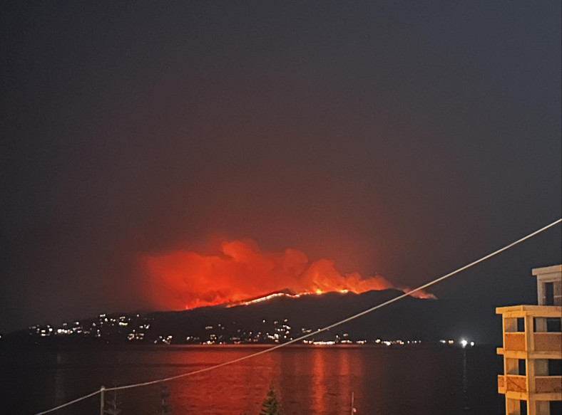 Pożar na Korfu
