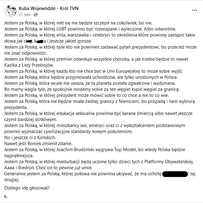 Wpis Kuby Wojewódzkiego