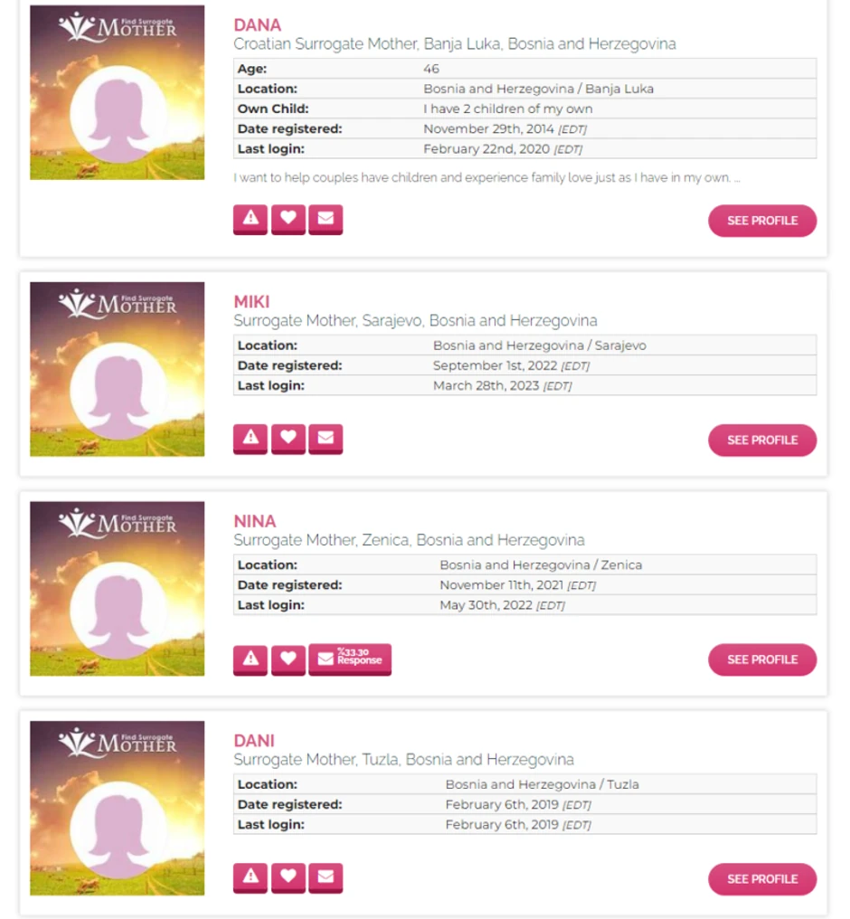 Oglasi za surogat majčinstvo u BiH