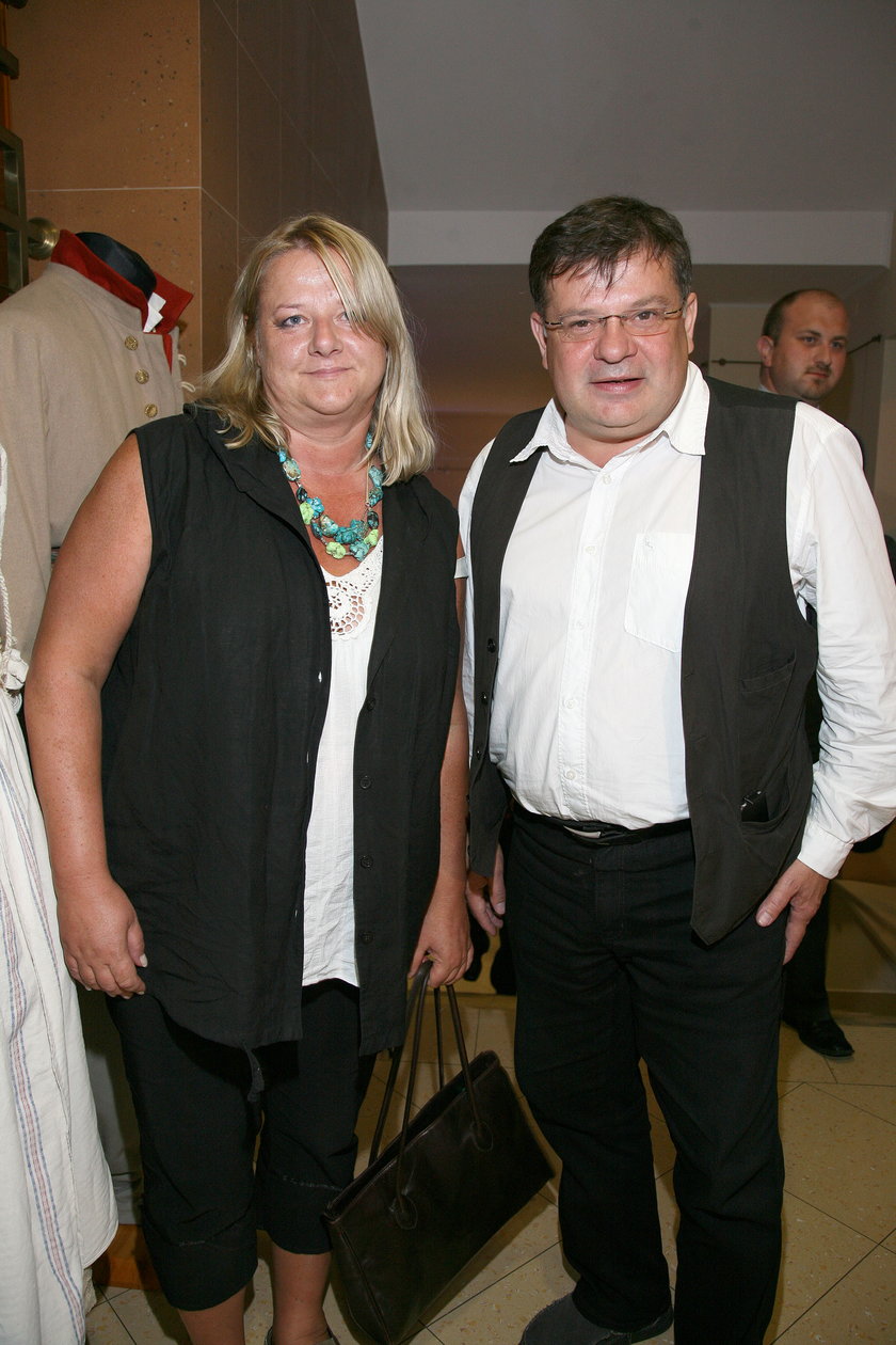 Krzysztof Globisz z żoną