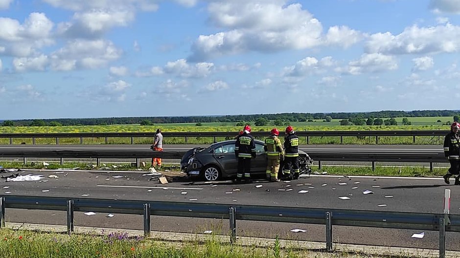 Wypadek na S3 koło Gorzowa