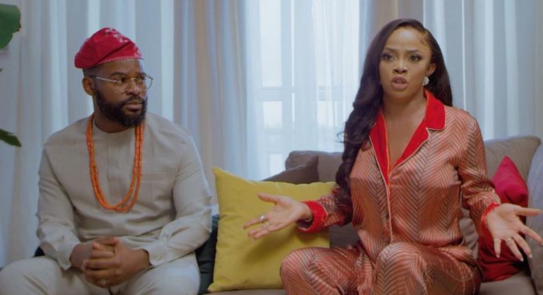 Toke Makinwa and Falz in 'Therapy' [Instagram/house21tv]