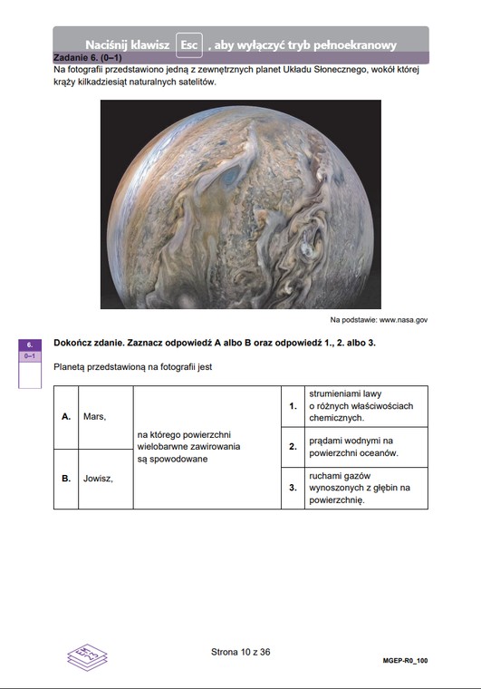 Matura 2023 z geografii, Formuła 2023