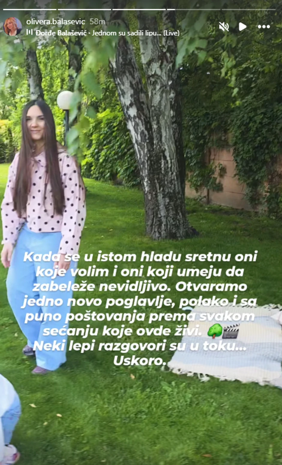 Olivera Balašević pokazala dvorište