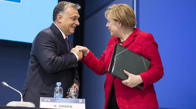 Orbán és Merkel / Fotó: MTI