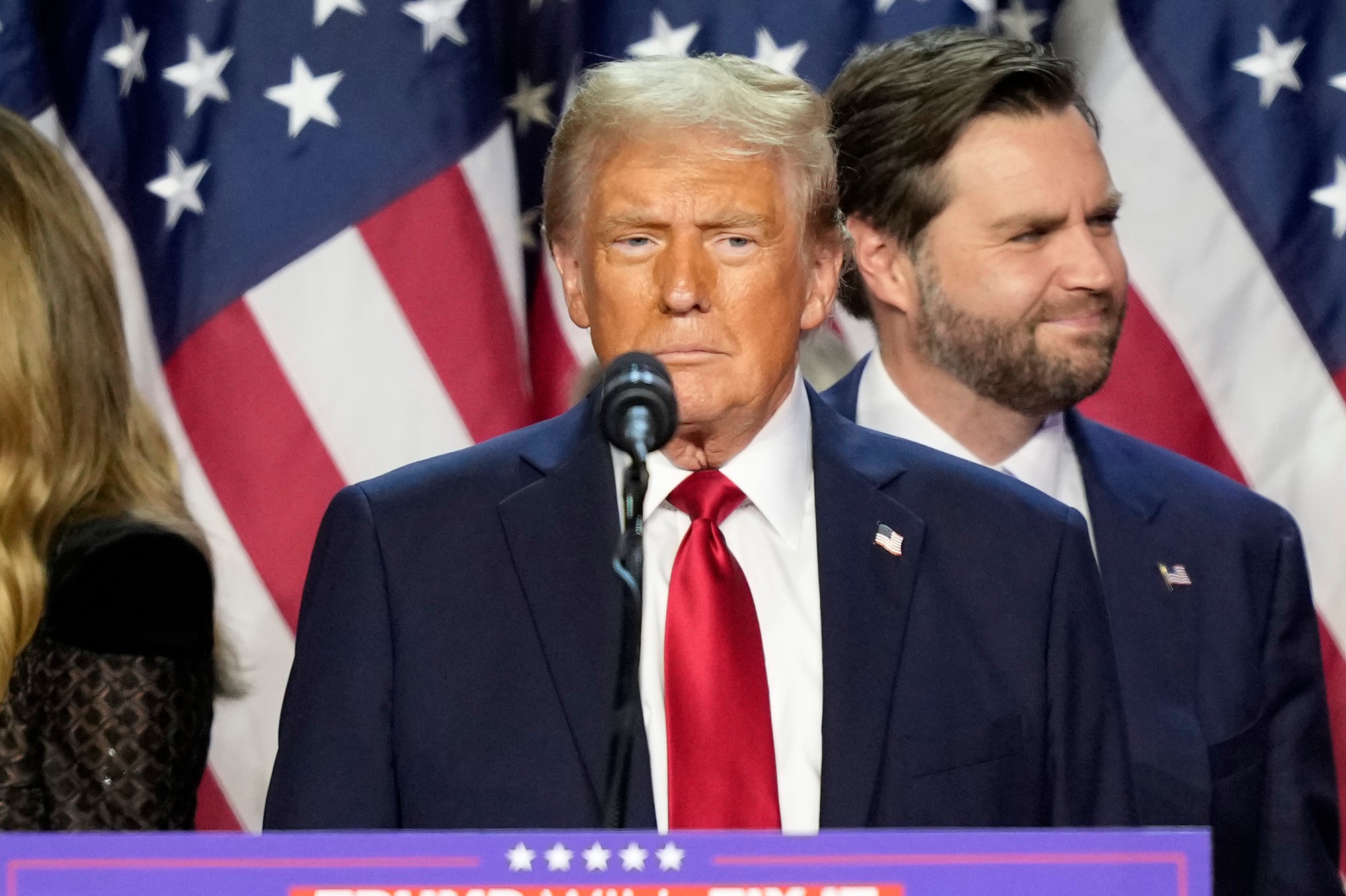 Donald Trump po volebnej noci.