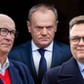 Koalicja marzeń? Włodzimierz Czarzasty, Donald Tusk i Szymon Hołownia.