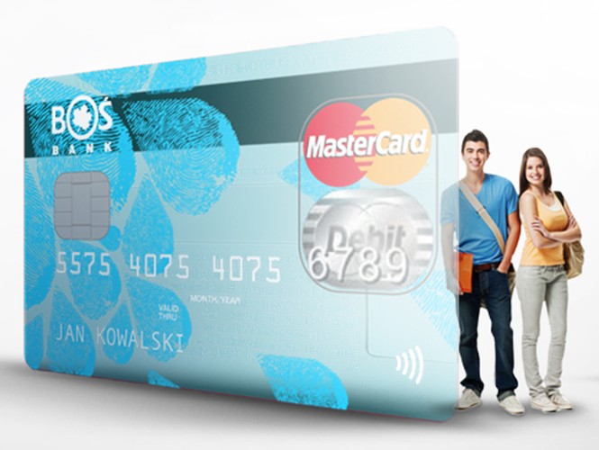 BOŚ proponuje specjalną kartę debetową dla swoich najmłodszych klientów. Użytkownicy rachunku H2O, przeznaczonego dla osób w wieku od 13 do 18 lat, mogą wybrać przeźroczystą kartę z umieszczonym na niej motywem, odwzorowującym krople wody i nawiązującym do ekologicznej misji Banku.