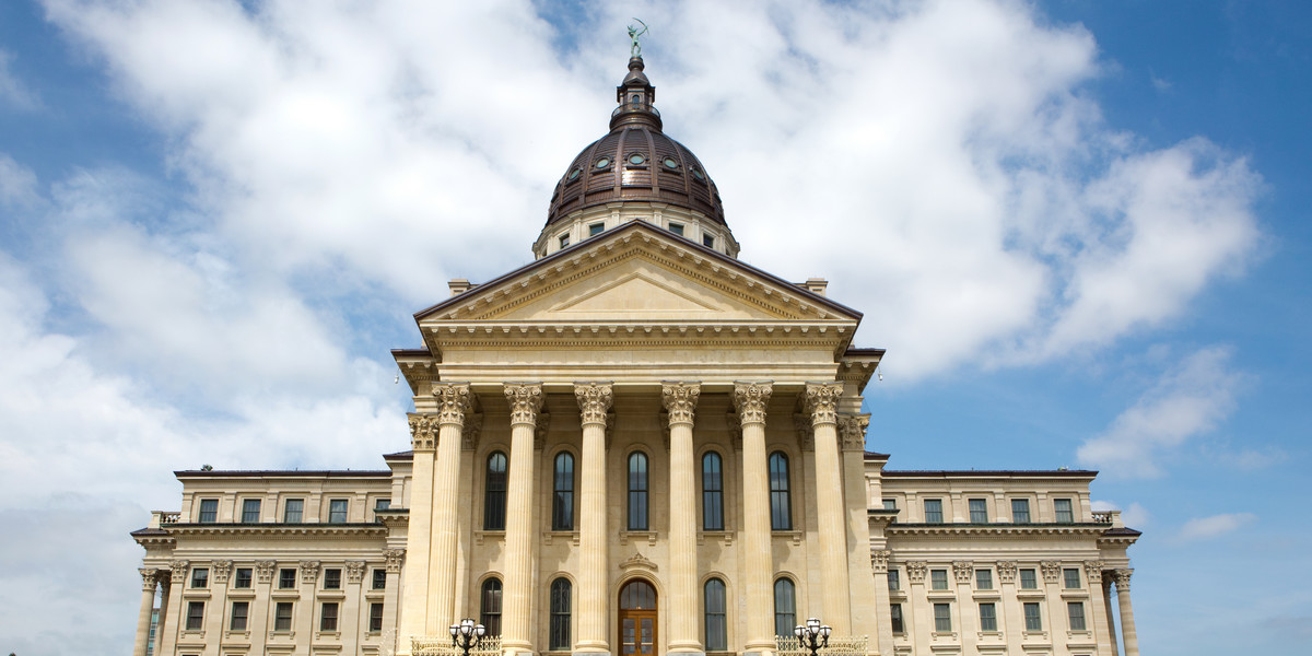 The Kansas State Capitol.