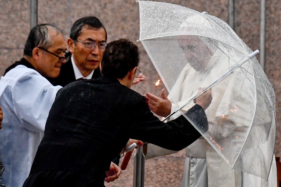 epa08021253 - JAPAN CHURCHES POPE (Pope Francis visits Japan)