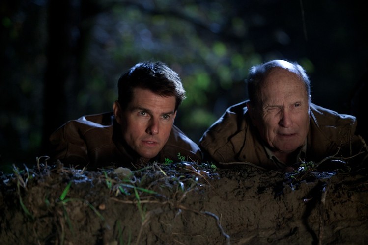 Robert Duvall i Tom Cruise w filmie 'Jack Reacher: Jednym strzałem'