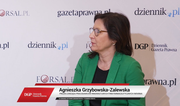 Agnieszka Grzybowska- Zalewska, prezes zarządu Pracodawców Innowacyjnych Firm Farmaceutycznych INFARMA