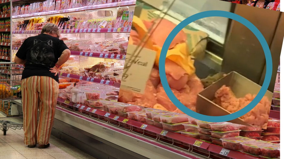 USA: Mysz je przysmak z cielęciny w mięsnym sklepie. Nagranie trafiło do sieci