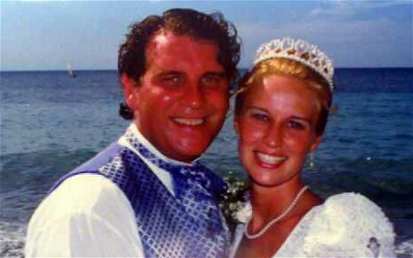 Adrijan i Tamara Kros,  snimljeni na venčanju u Dominikanskoj republici