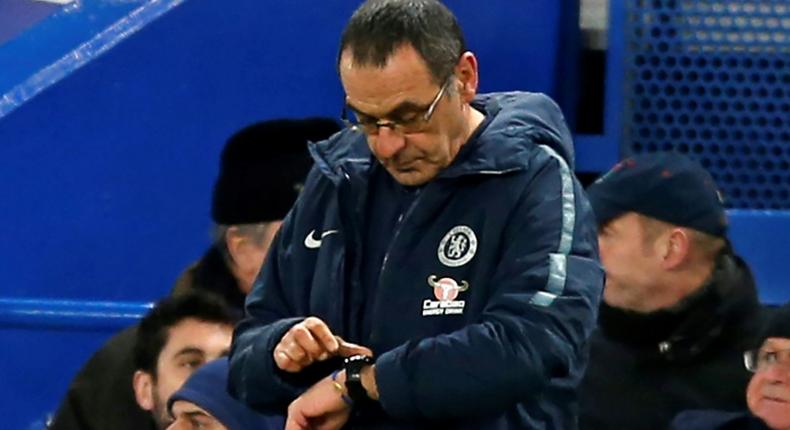 Time may be up for Chelsea manager Maurizio Sarri if he loses Sunday's League Cup final