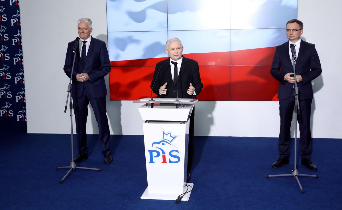 Jarosław Kaczyński, Zbigniew Ziobro i Jarosław Gowin