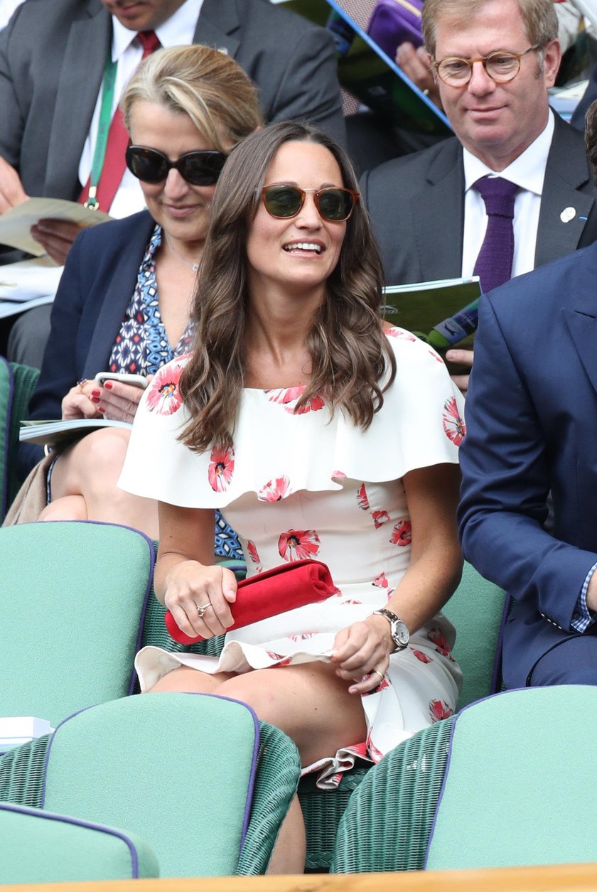 Pippa Middleton na trybunach w Londynie